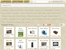 Tablet Screenshot of antiqueauctionsnow.net